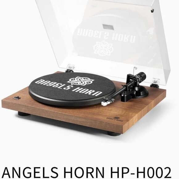 ANGELS HORN Vinyl Record Player 2-Speed Belt-Drive, Bluetooth Output AT-3600L - Picture 1 of 8